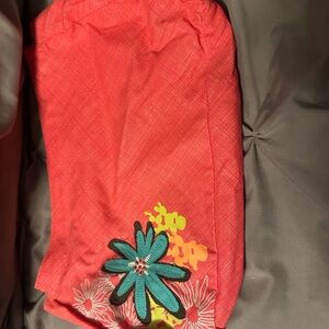 Thirty one Vibrant Floral Embroidered purse skirt